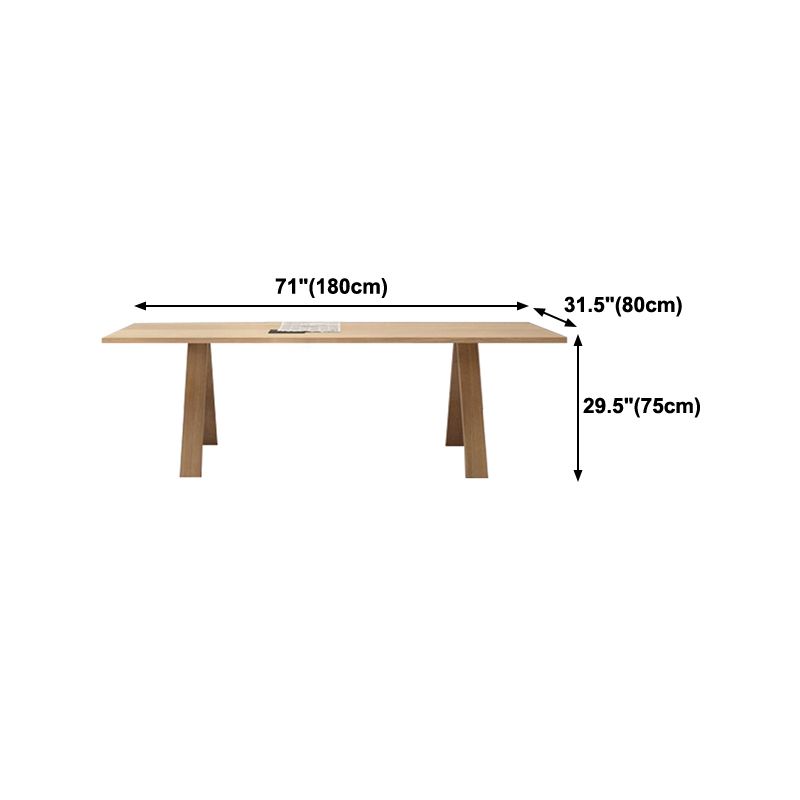 Rectangle Wood Color Dining Table Pine Solid Wood Table Modern with 4 Legs Clearhalo ' dining_table' 'Dining Tables & Seating' 'Dining Tables' 'furn' 'furn_dining_table' 'Furniture' 'furniture_dining_table' 'Kitchen & Dining Furniture' 'kitchen&dining_furn' 'kitchen' 'kitchen_dining_table' 1200x1200_e90b00ab-077d-429b-b8ee-cb424c006d55