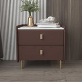 Leather Nightstand with 4 Legs Stone Top Night Table with Drawers Clearhalo 'Bedroom Furniture' 'furn' 'furn_night_stand' 'Furniture' 'night_stand' 'Nightstands' 1200x1200_e90b33db-d3c6-4c0e-87a0-9565551095b7