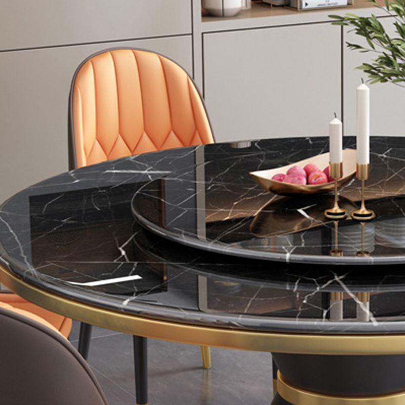 Sintered Stone Dining Room Table Pedestal Dining Table for Dining Room Clearhalo 'Dining Tables & Seating' 'Dining Tables' 'dining_table' 'furn' 'furn_dining_table' 'Furniture' 'Kitchen & Dining Furniture' 1200x1200_e90c73d6-0f3e-40b8-8f8a-b66b37d2d944