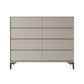 15.6-inch Width Contemporary Storage Chest Stone Dresser with 8 Drawers