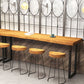 Solid Wood Top Bar Counter Industrial Rectangle Bar Counter with Sled Base Clearhalo 'Bar Furniture' 'Bar Tables' 'bar_tables' 'furn' 'furn_bar_tables' 'Furniture' 'furniture_bar_tables' 'Kitchen & Dining Furniture' 1200x1200_e90ce0d8-4e29-459e-b52b-2de5fe358de8