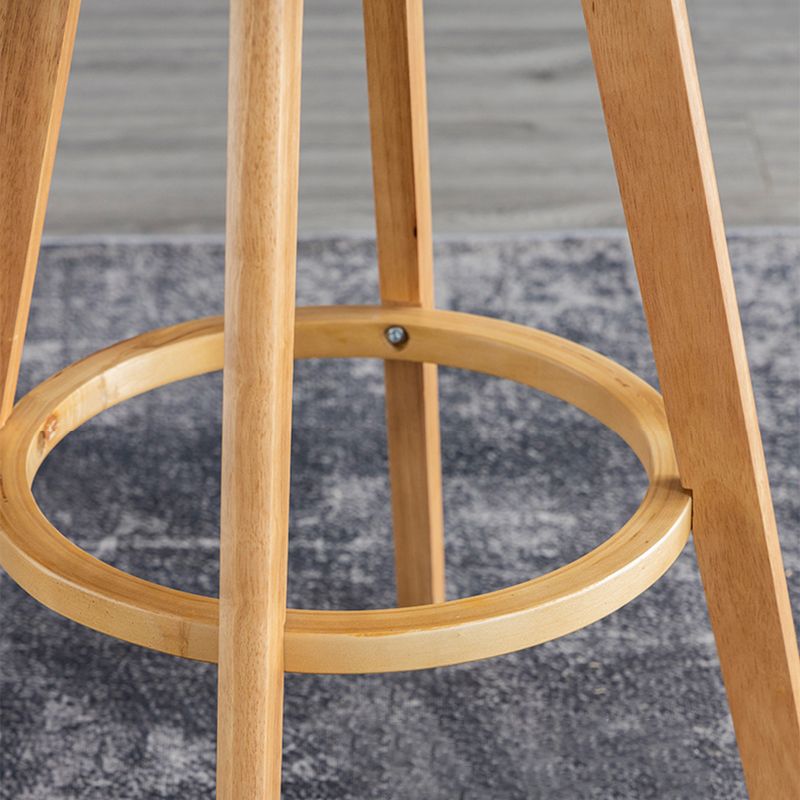Scandinavia Style Bar-stool Wooden Legs Rectangle Seat for Kitchen Bar Clearhalo 'Bar Furniture' 'Bar Stools' 'bar_stools' 'furn' 'furn_bar_stools' 'furniture_bar_stools' 'Kitchen & Dining Furniture' 'kitchen&dining_furn' 'kitchen' 'kitchen_furn' Furniture' 1200x1200_e90f0f03-0a79-4524-b88d-a39884d02f01