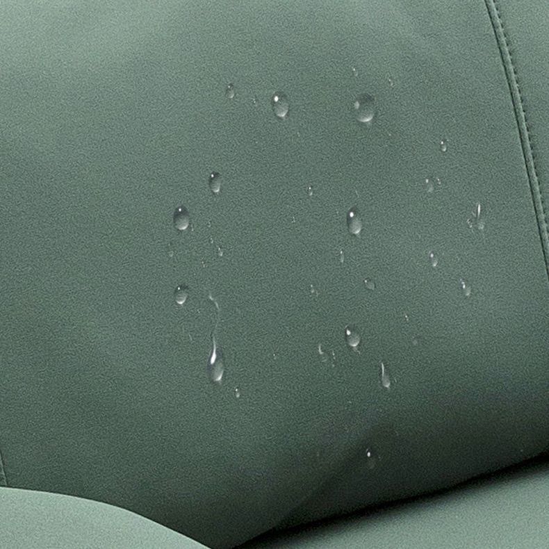 Faux Leather Sofa 27.55" D x 26.37" H Tuxedo  Arm Sofa for Living Room