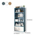 Modern Home Wood Bookcase 24"W Standard Book Shelf With Doors