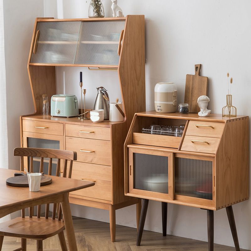 Scheda laterale in legno con mobili moderni soggiorno minimalista a buffet