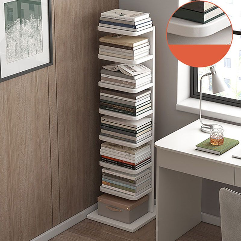 Étagère de livre géométrique contemporain avec étagères rectangulaires bibliothèque en bois