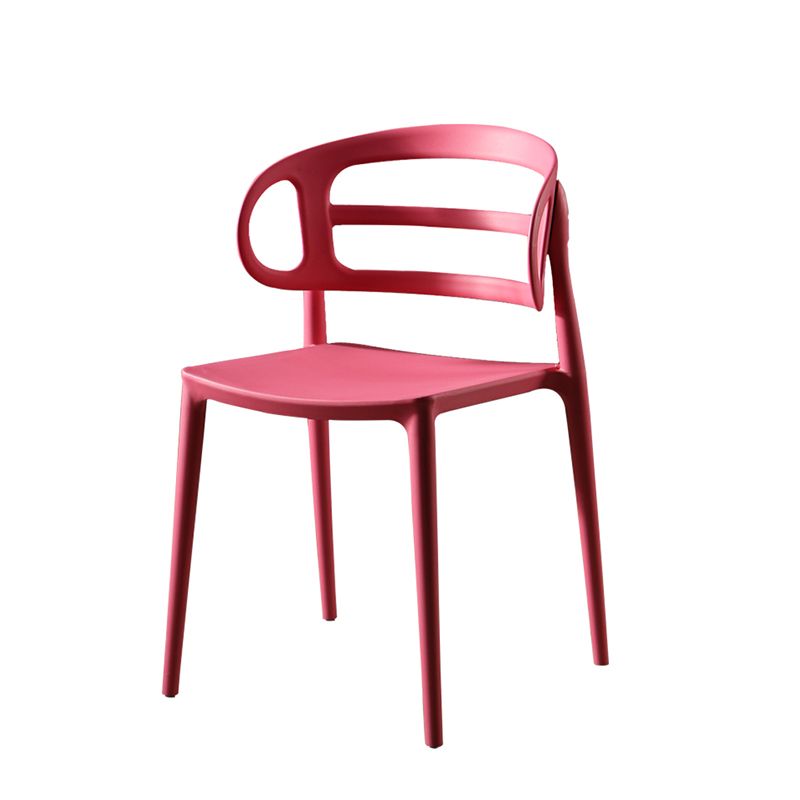 Scandinavian Arm Dining Chairs Plastic Low Back Dining Side Chair for Home Clearhalo 'Dining Chairs' 'Dining Tables & Seating' 'dining_chair' 'furn' 'furn_dining_chair' 'Furniture' 'Kitchen & Dining Furniture' 1200x1200_e910f487-881c-47fb-a229-02f912820abc