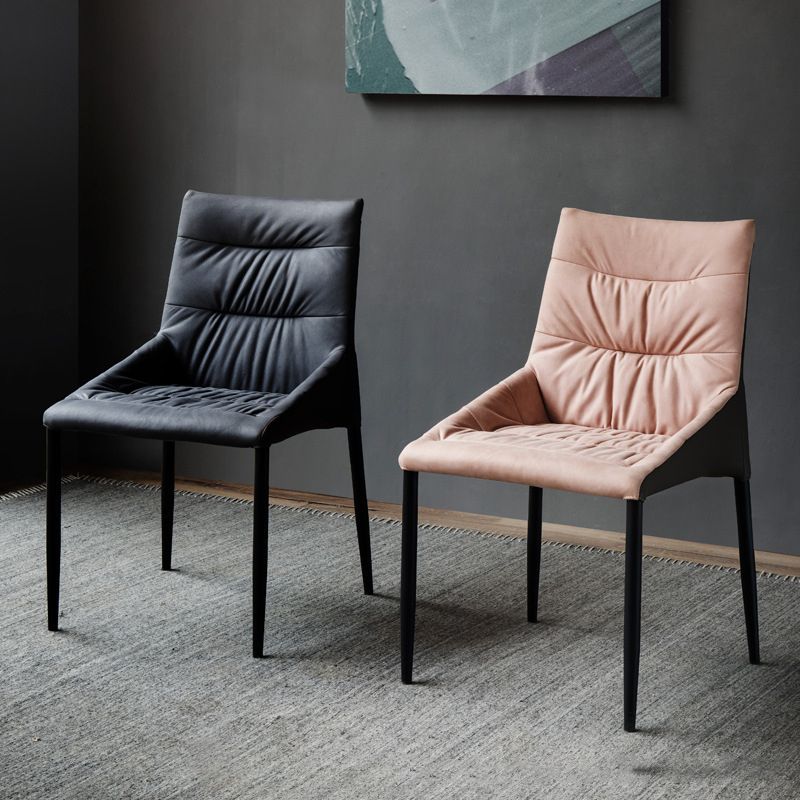 Home Dining Room Arm Chair Black Legs Upholstered Dining Chair Clearhalo 'Dining Chairs' 'Dining Tables & Seating' 'dining_chair' 'furn' 'furn_dining_chair' 'Furniture' 'Kitchen & Dining Furniture' 1200x1200_e9119598-83e7-4cbb-b3be-bdb35acc32c7