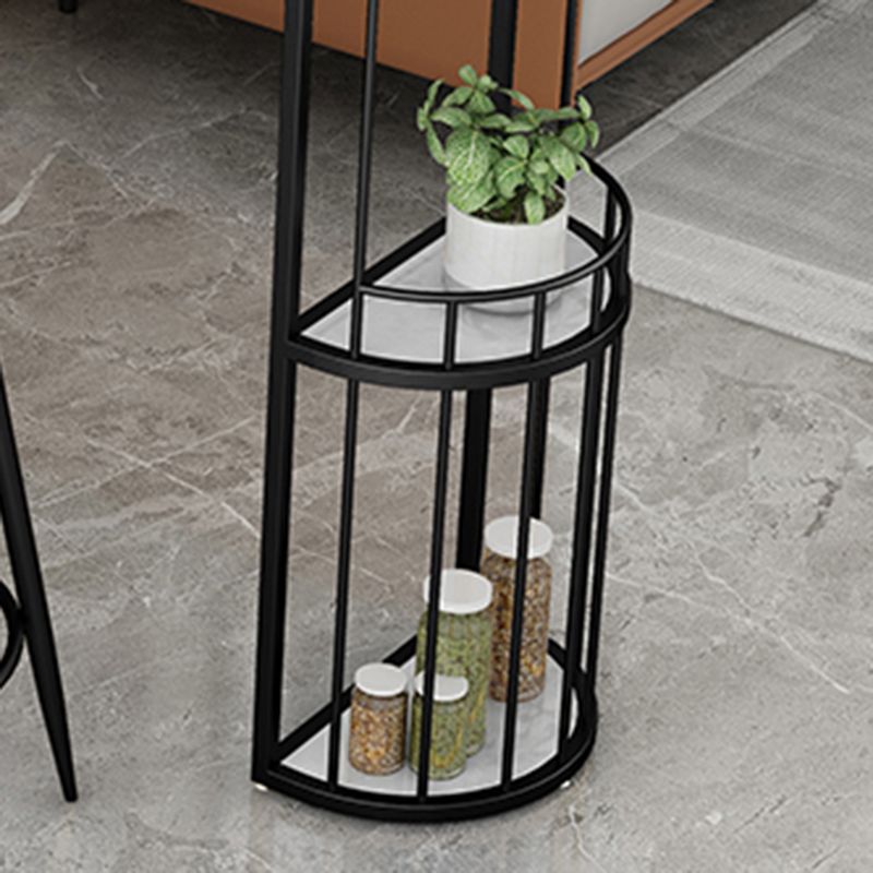 Indoor Stone Sled Cocktail Bar Table Modern Fixed Table Storage Bar Height Table Clearhalo 'Bar Furniture' 'Bar Tables' 'bar_tables' 'Furniture' 'furniture_bar_tables' 'Kitchen & Dining Furniture' 'kitchen&dining_furn' 'kitchen' 1200x1200_e913744b-fa0a-454f-a85d-1d442b286c2d