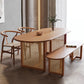 Moderne eetgelegenheid 1/2/4/5 PCS Massieve houten eettafel en stoelen