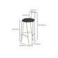 Glam Style Rectangle Counter Set 1/3 Pieces Solid Wood Bistro Set for Indoor Clearhalo 'Bar Furniture' 'furn' 'furn_home_bar_bar_sets' 'Furniture' 'Home Bars & Bar Sets' 'home_bar_bar_sets' 'Kitchen & Dining Furniture' 1200x1200_e9164dd8-889b-43ff-ae8c-797be7d2a323