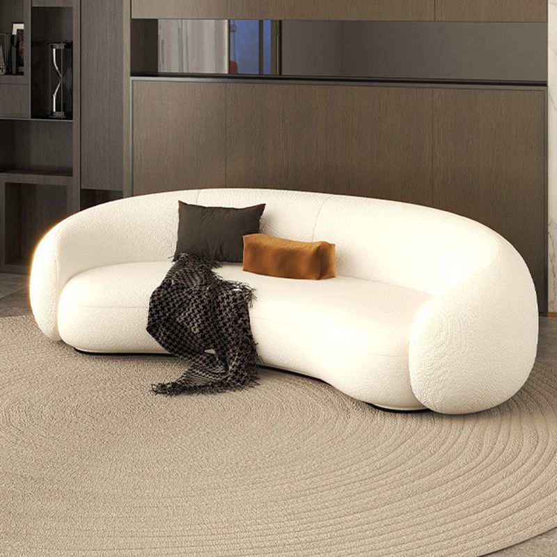 23.62インチの高さの現代的な湾曲した傾斜ソファリビングルーム