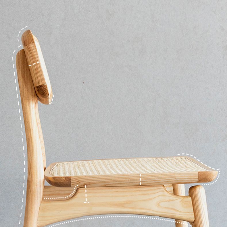 Minimalist Wood Side Dining Chairs Open Back Side Chairs for Home Clearhalo 'Dining Chairs' 'Dining Tables & Seating' 'dining_chair' 'furn' 'furn_dining_chair' 'Furniture' 'furniture_dining_chair' 'Kitchen & Dining Furniture' 1200x1200_e91ac141-5509-4de2-a90d-5fef1ef22476