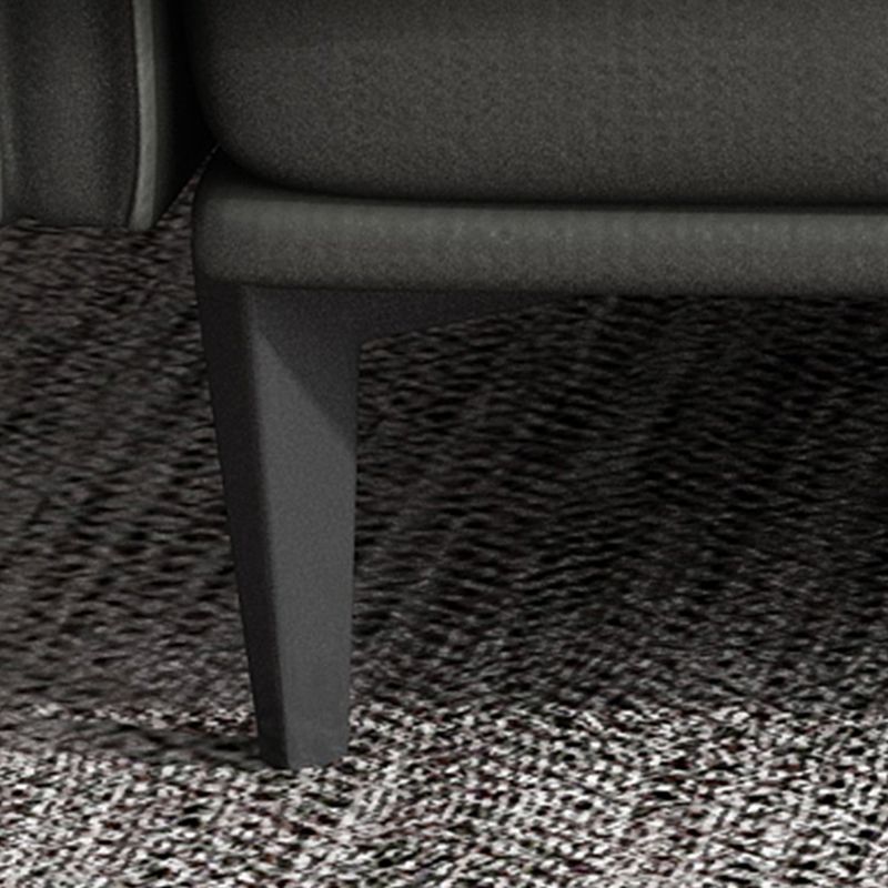 Canapé en cuir contemporain dans le dos lâche gris pour le salon