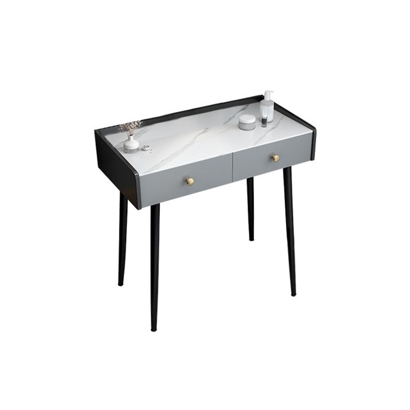 Modern Compact Makeup Vanity 1/2 Cassette da toeletta con sgabello imbottito