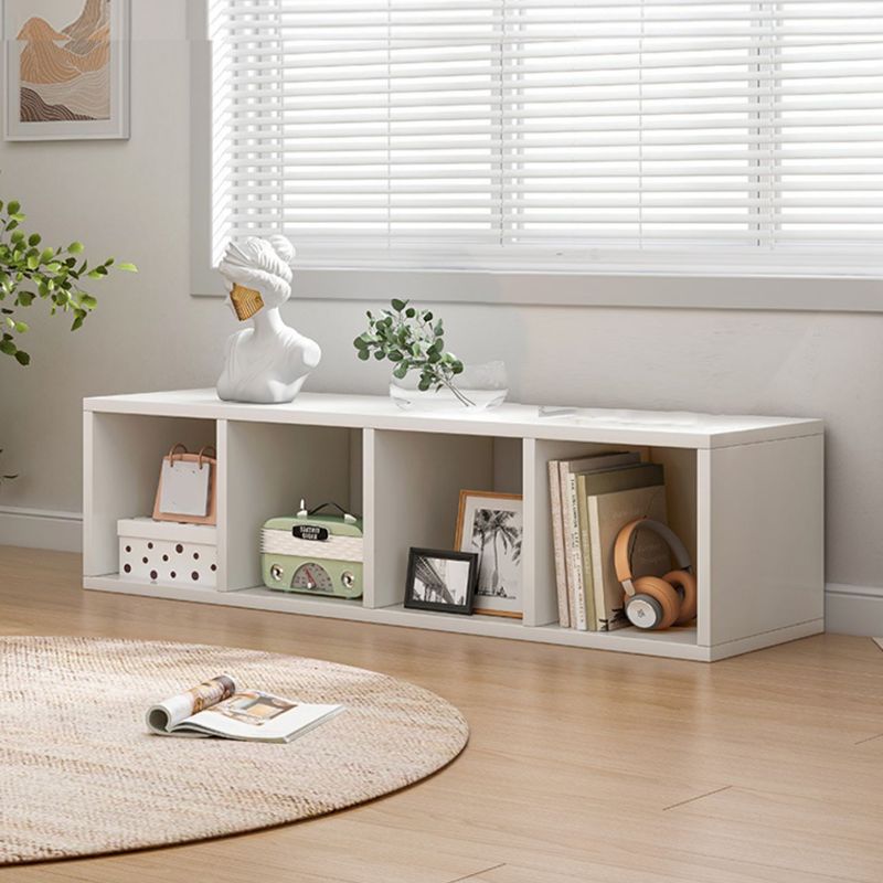 Contemporary Standard Bookshelf Engineered Wood Closed Back Bookcase