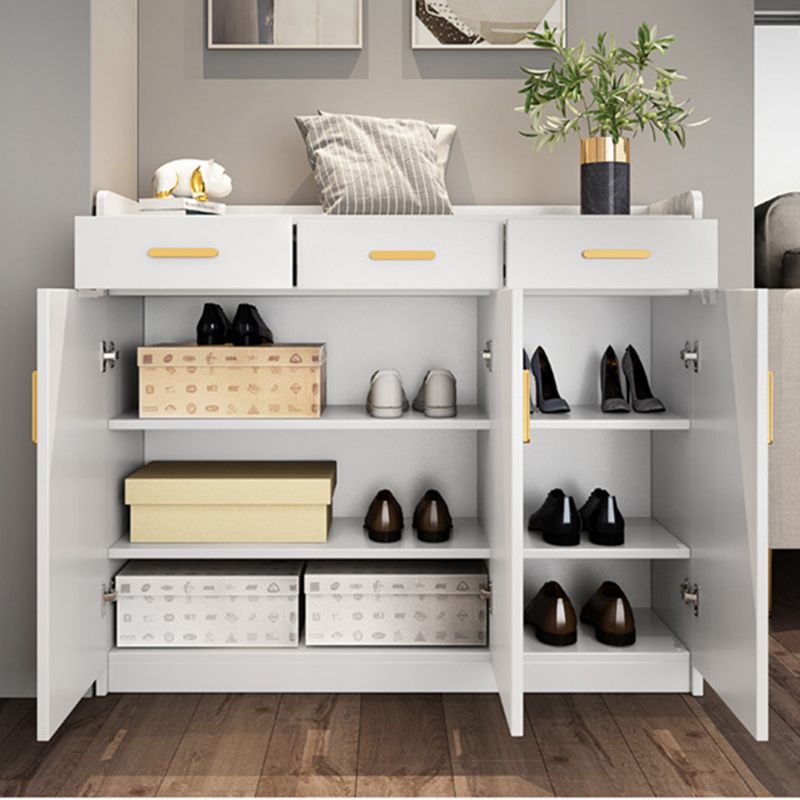 Moderne Holzschrankstange zieht Rechteckseitenschrank mit Schublade