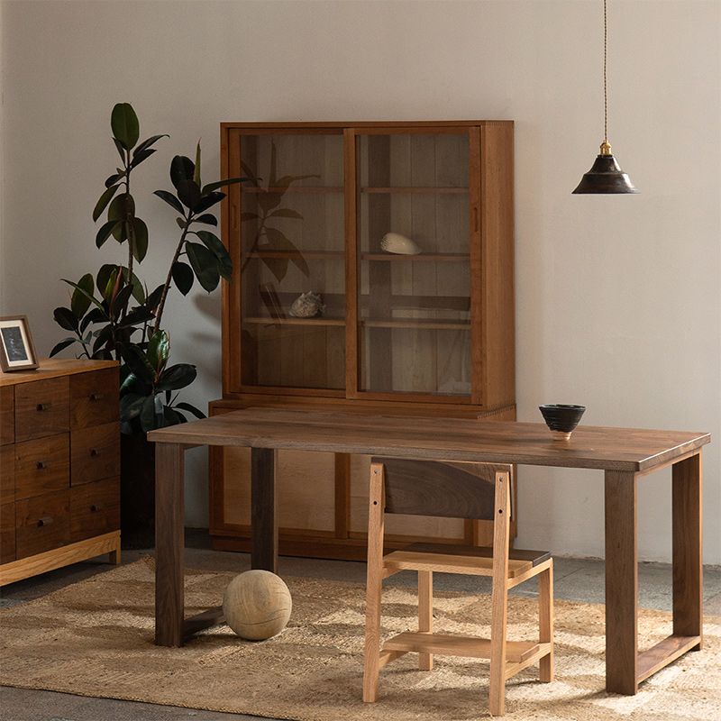 Modern Rectangle Dining Table Solid Wood Table with Sled Base Clearhalo ' dining_table' 'Dining Tables & Seating' 'Dining Tables' 'furn' 'furn_dining_table' 'Furniture' 'furniture_dining_table' 'Kitchen & Dining Furniture' 'kitchen&dining_furn' 'kitchen' 'kitchen_dining_table' 1200x1200_e921cd20-377f-49f2-8e41-5edf8d04a23f