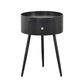 Contemporary Round Night Table with Drawer Metal Tripod Nightstand Clearhalo 'Bedroom Furniture' 'furn' 'furn_night_stand' 'Furniture' 'night_stand' 'Nightstands' 1200x1200_e921dd89-f6e0-416e-ba8f-64303794c51b