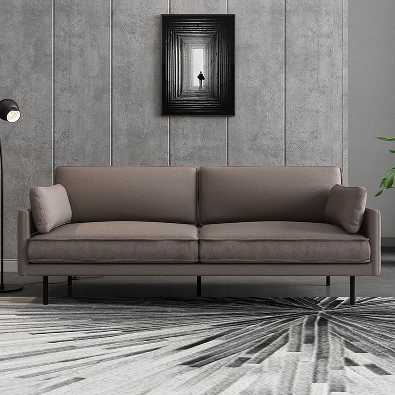 Square Arm Sofa Pure Color Latex Filled Sofa for Home Apartment Clearhalo 'furn' 'furn_sofas' 'Furniture' 'furniture_sofas' 'kitchen' 'kitchen_sofas' 'Living Room Furniture' 'Sofa' 'sofas' 1200x1200_e921e089-5218-460f-af5c-003927b282a5