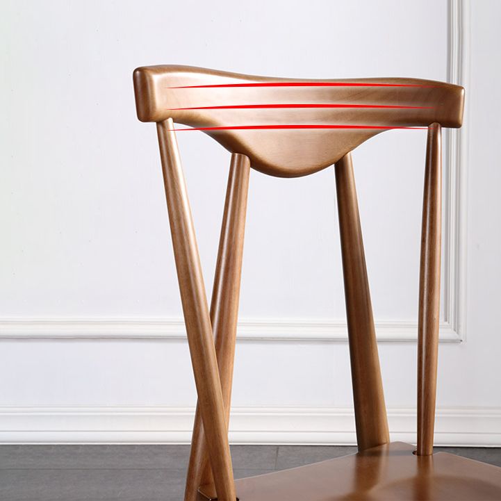 Wood Scandinavian Style Dining Side Chair Armless Home Dining Side Chair Clearhalo ' kitchen&dining_furn' 'Dining Chairs' 'Dining Tables & Seating' 'dining_chair' 'furn' 'furn_dining_chair' 'Furniture' 'furniture_dining_chair' 'Kitchen & Dining Furniture' 'kitchen' 1200x1200_e9222daa-e83f-4760-aab8-db0595b8f1e0