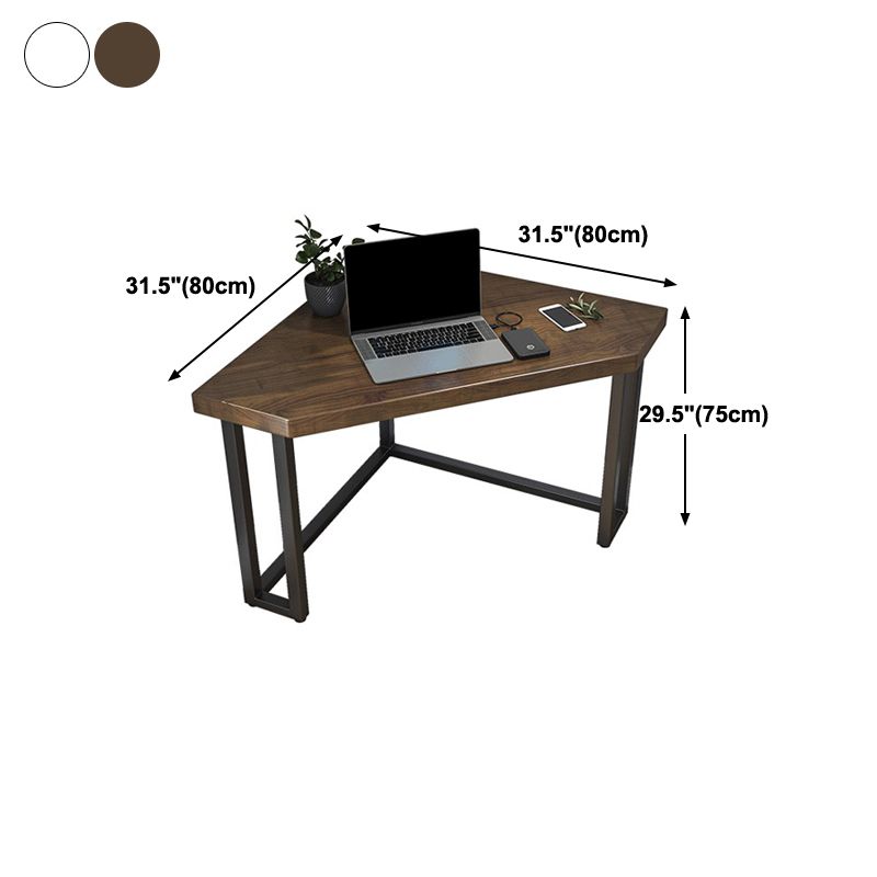 Modern Style Office Desk Solid Wood Home Use Desk with Metal Legs Clearhalo 'Furniture' 'furniture_office_desk' 'Office Desks' 'Office Furniture' 'office_desk' 1200x1200_e922833a-58b5-4e08-80bd-526aac90b165