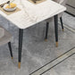 Modern Dinette Set 1/4/5 Pieces Rectangle White Marble Dining Table Set Clearhalo 'Dining Room Sets' 'Dining Tables & Seating' 'dining_room_set' 'furn' 'furn_dining_room_set' 'Furniture' 'Kitchen & Dining Furniture' 1200x1200_e923091d-3cd6-4b01-819b-e92166e5c969