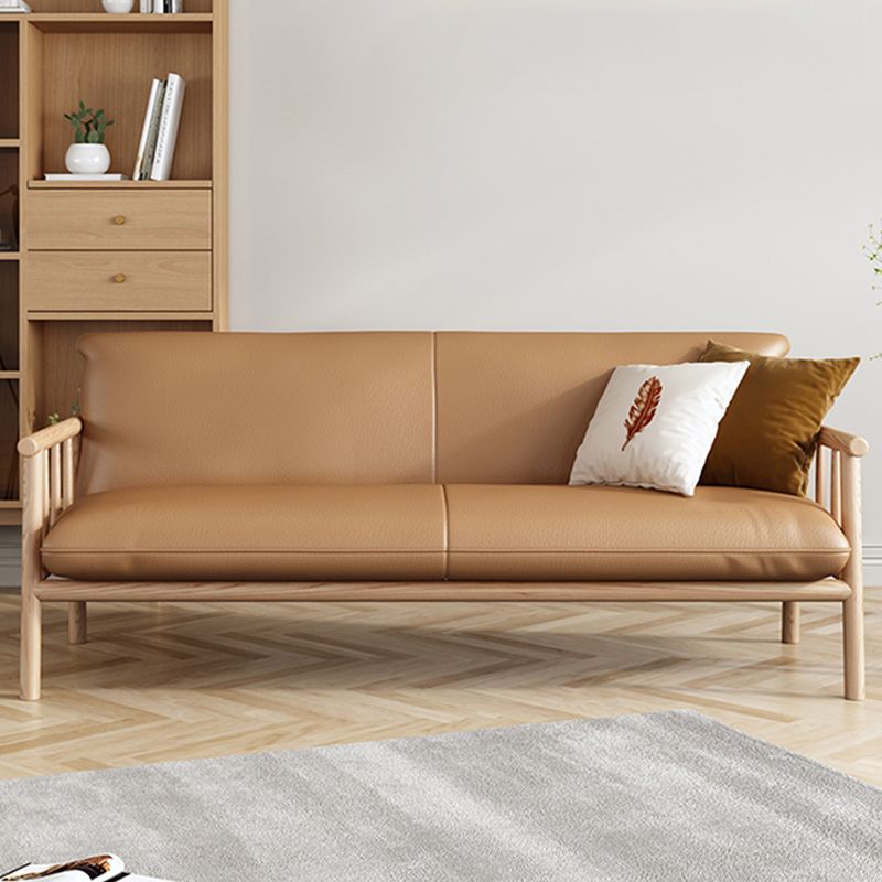 Faux Leather Modern Sofa Square Arm 29 "W Tight Back Sofa for living room Clearhalo 'furn' 'furn_sofas' 'Furniture' 'furniture_sofas' 'kitchen' 'kitchen_sofas' 'Living Room Furniture' 'Sofa' 'sofas' 1200x1200_e9255f7b-04fd-431c-b77d-0831840ba900