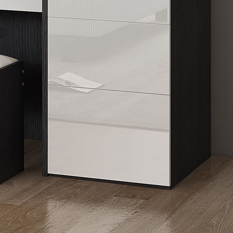 Scharnierende garderobe kast met kledingstaaf moderne opbergkast