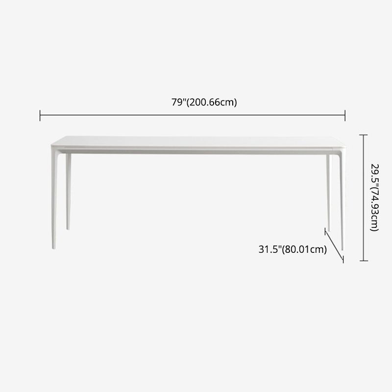 Modern Sintered Stone Rectangle Dining Set White Home Use Dining Room Furniture Set Clearhalo 'Dining Room Sets' 'Dining Tables & Seating' 'dining_room_set' 'furn' 'furn_dining_room_set' 'Furniture' 'furniture_dining_room_set' 'Kitchen & Dining Furniture' 'kitchen&dining_furn' 'kitchen' 1200x1200_e927559d-ab9a-4f90-9729-841e6d77307c