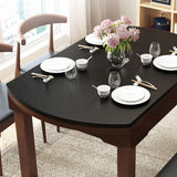 Contemporary Kitchen Dinner Table Extendable Wood Dining Table Clearhalo 'Dining Tables & Seating' 'Dining Tables' 'dining_table' 'furn' 'furn_dining_table' 'Furniture' 'Kitchen & Dining Furniture' 1200x1200_e927b6c8-7a9b-4340-8717-15f5c85c04e8