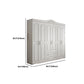 White French Country Wardrobe Armoire Engineered Wood Wardrobe Clearhalo 'Armoires & Wardrobes' 'armoires_wardrobes' 'Bedroom Furniture' 'furn' 'furn_armoires_wardrobes' 'Furniture' 1200x1200_e92acc8c-dd6d-40e9-b7a6-94c945e2bba9