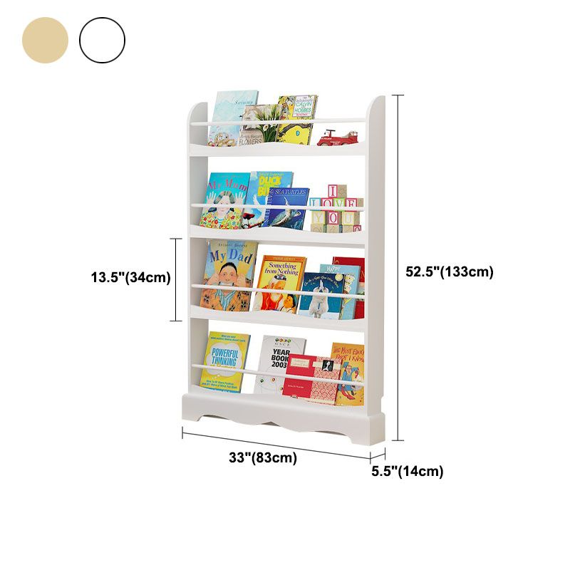 Pine Wood Wall Unit Bookshelf Scandinavian Vertical Bookcase for Home Clearhalo 'Bookcases' 'furn' 'furn_bookcases' 'Furniture' 'furniture_bookcases' 'Office Furniture' 1200x1200_e92ad28e-765b-4346-bb86-c8a06354418f