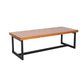 Rectangle Meeting Table Industrial Office Desk with Trestle Base Clearhalo 'furn' 'furn_office_desk' 'Furniture' 'furniture_office_desk' 'Office Desks' 'Office Furniture' 'office_desk' 1200x1200_e92b4077-65ae-4886-a9a3-31aa24207e89