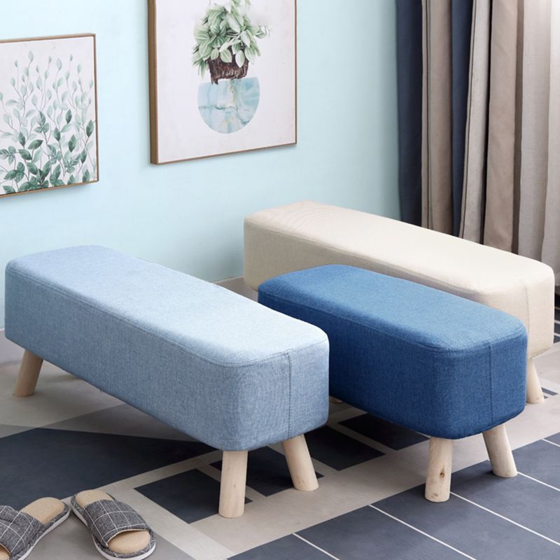 Pure Color Ottoman Linen Blend Rectangle Fade Resistant Standard Ottoman Clearhalo 'furn' 'furn_ottomans_poufs' 'Furniture' 'Living Room Furniture' 'Ottomans & Poufs' 'ottomans_poufs' 1200x1200_e92b8aa3-7833-41c2-9271-b72ce25f4a12