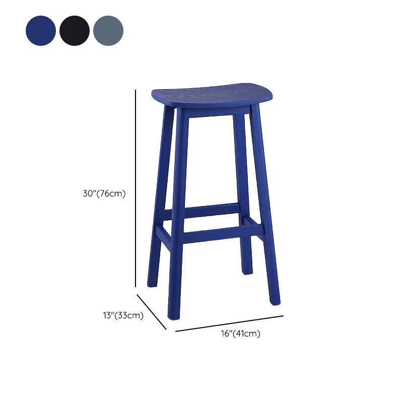 Sedile contemporanea di legno di cenere sgabello da bar senza braccio interno