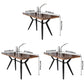 Rectangle Industrial Dining Table Wood Color Fixed Table with Solid Wood Clearhalo ' dining_table' 'Dining Tables & Seating' 'Dining Tables' 'furn' 'furn_dining_table' 'Furniture' 'furniture_dining_table' 'Kitchen & Dining Furniture' 'kitchen&dining_furn' 'kitchen' 'kitchen_dining_table' 1200x1200_e92e857b-b913-4c50-a5a3-2da389d550e6
