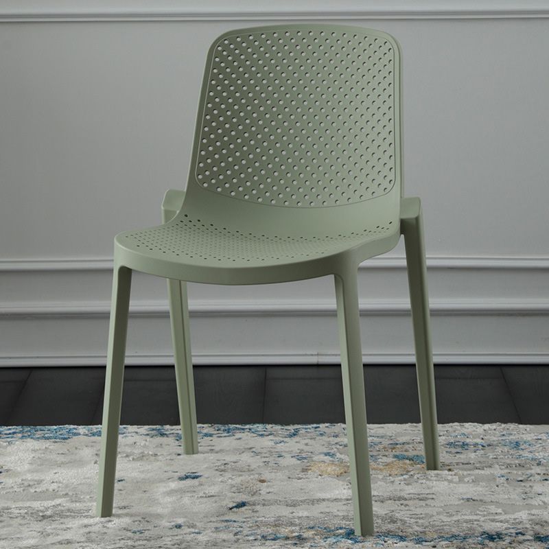Modern Plastic Chair Parsons Chair in Matte Finish for Kitchen Clearhalo 'Dining Chairs' 'Dining Tables & Seating' 'dining_chair' 'furn' 'furn_dining_chair' 'Furniture' 'Kitchen & Dining Furniture' 1200x1200_e92eb0af-4f6a-4a5f-9683-54b0656f2517