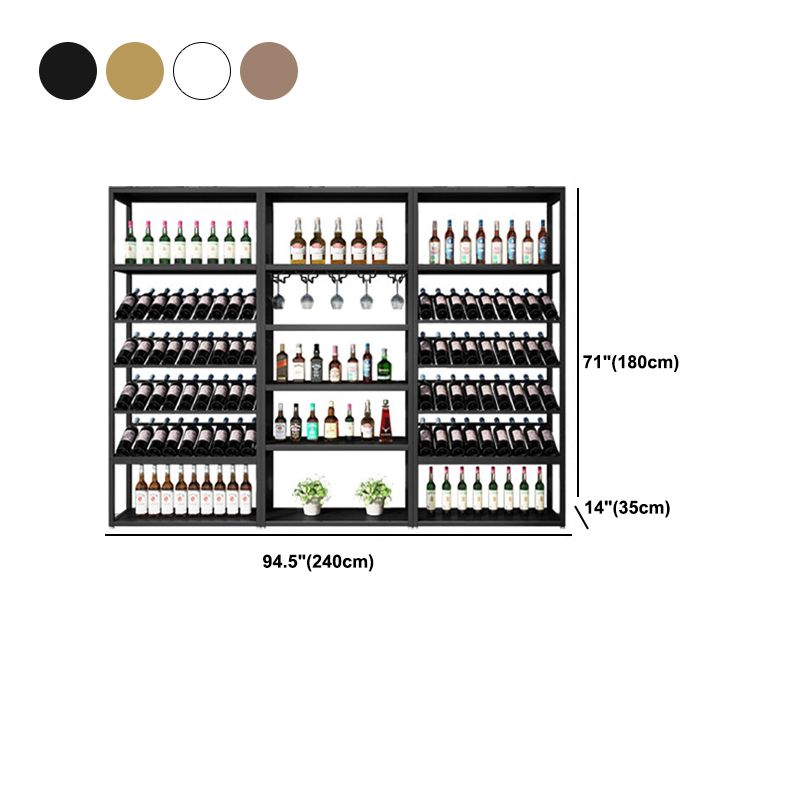 Industrial Iron Bottle Wine Rack Simple Floor Bottle Holder with Wine Storage Clearhalo 'furn' 'furn_wine_racks' 'Furniture' 'Kitchen & Dining Furniture' 'Wine Racks' 'wine_racks' 1200x1200_e932eaf8-1620-4dc7-9a83-565ff08bb95e