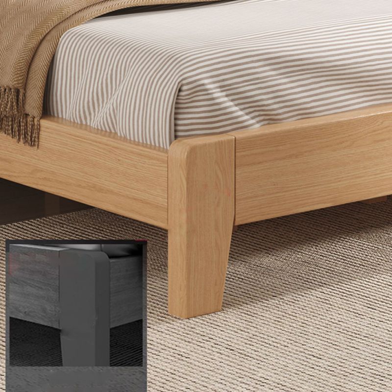 Lit en bois massif naturel avec tête de lit en bois de pin standard lit standard