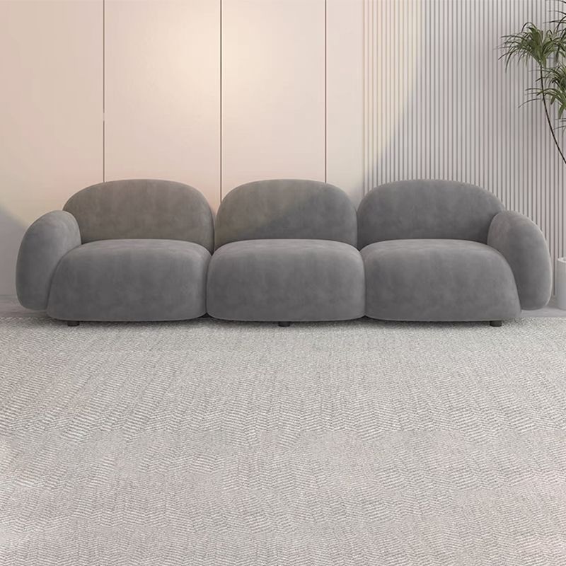 Modern Style Sofa Velvet Cushioned Backrest Sponge Cushions Fill Sofa Bed