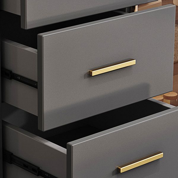 Mesa de buffet de madera tabla lateral de estilo glamoroso con gabinete y cajones