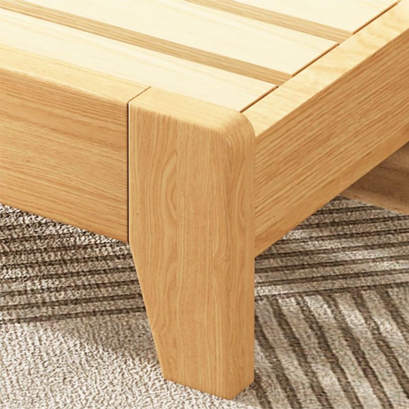 Die zeitgenössische natürliche Matratze umfasste feste Holz -Standard -Bett aus massivem Holz