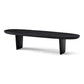 Modern 2 Legs Oval Cocktail Table Wooden Coffee Table in Black Clearhalo 'Coffee & Accent Tables' 'Coffee Tables' 'coffee_tables' 'furn' 'furn_coffee_tables' 'Furniture' 'Living Room Furniture' 1200x1200_e935f9a7-f447-4bb9-880a-39256288a626