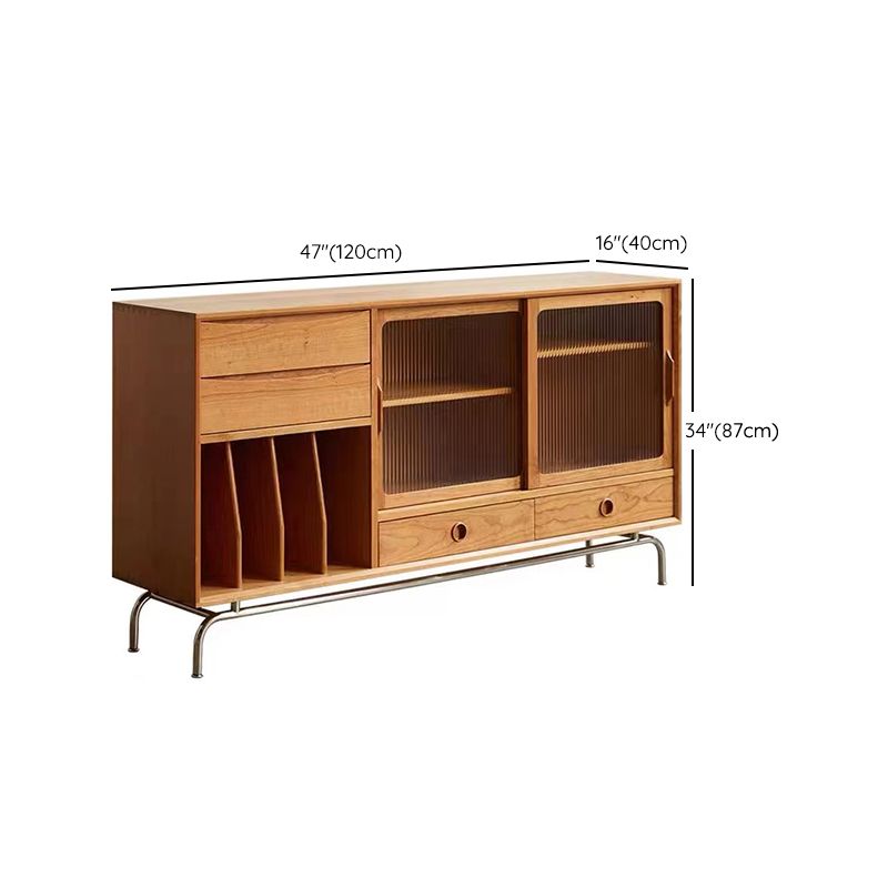 Sideboard di pino con armadio contemporaneo con porte per cucina