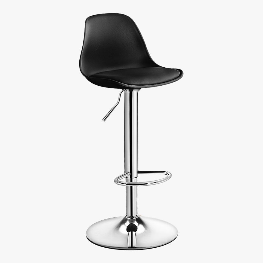 Contemporary Style Liftable Bar Stool Bucket Counter Bar Stool with Metal Legs Clearhalo 'Bar Furniture' 'Bar Stools' 'bar_stools' 'furn' 'furn_bar_stools' 'Furniture' 'furniture_bar_stools' 'Kitchen & Dining Furniture' 1200x1200_e937e2fb-9570-4b02-abcb-34c31d04a1b0