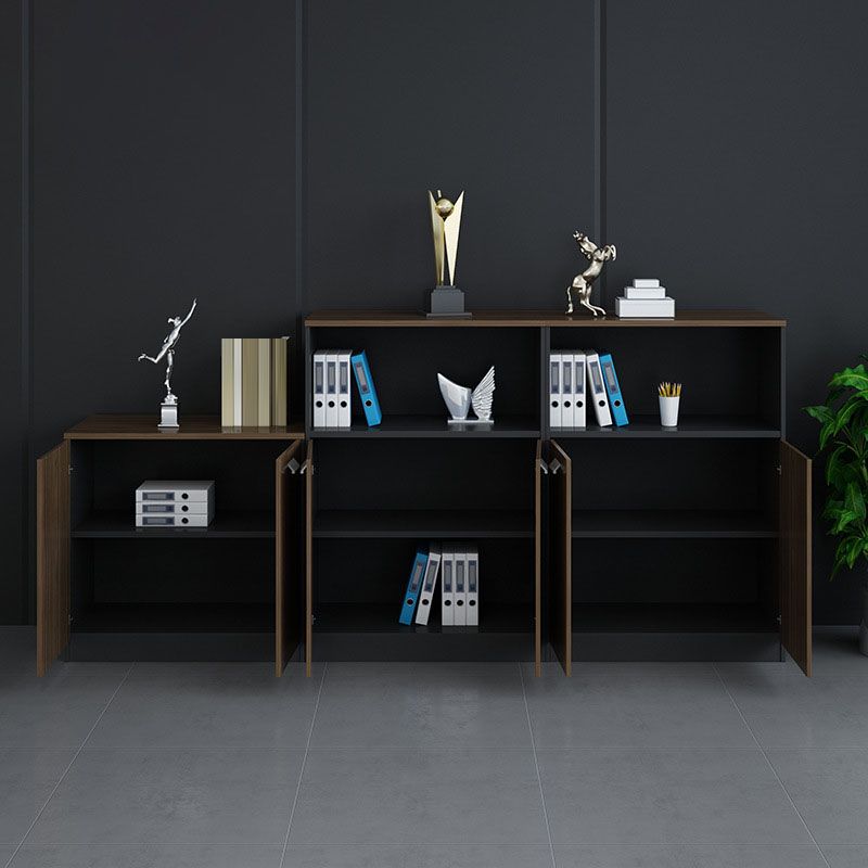 Babor de archivos de madera de archivos verticales modernos de mediados de siglo