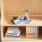 Contemporary Style Standard Bookshelf 11.8-Inch Wide Engineered Wood Bookcase for Home