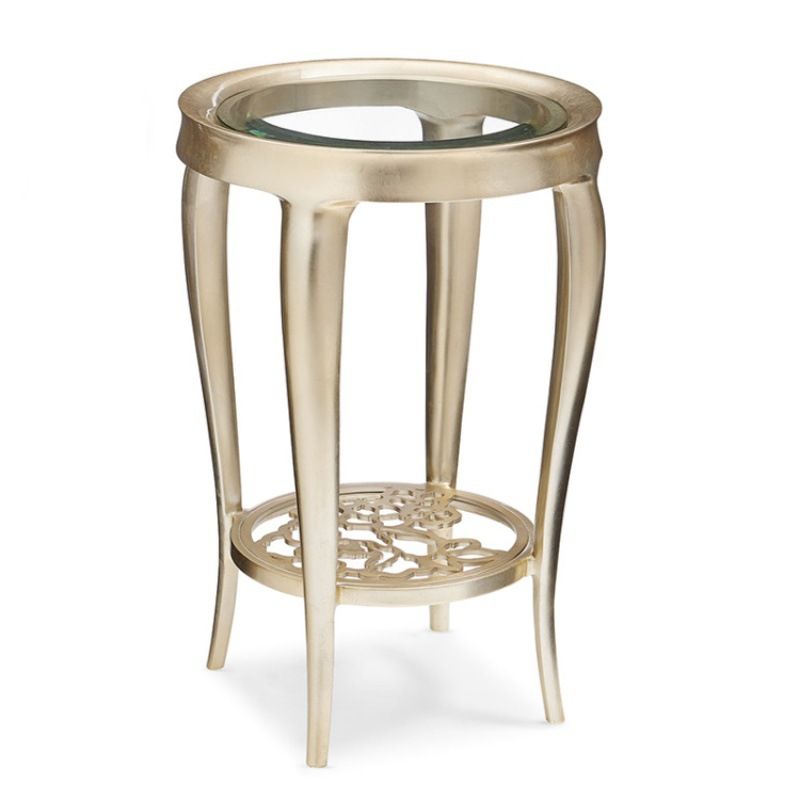 23.6"/17.7"H Modern 4 Legs Steel Base Glass Round Coffee Table with Shelf Clearhalo 'Coffee & Accent Tables' 'Coffee Tables' 'coffee_tables' 'furn' 'furn_coffee_tables' 'Furniture' 'furniture_coffee_tables' 'Living Room Furniture' 1200x1200_e93aa35c-7df5-4c4f-a32e-0058dc1b5c7f