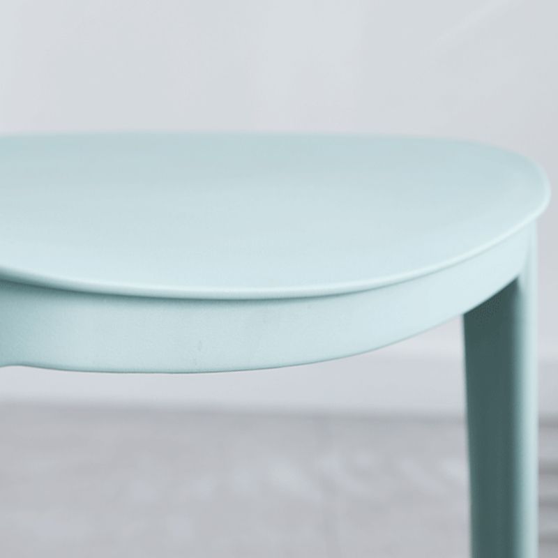 Plastic Scandinavian Dining Room Chair Matte Finish Open Back Dining Side Chair Clearhalo ' kitchen&dining_furn' 'Dining Chairs' 'Dining Tables & Seating' 'dining_chair' 'furn' 'furn_dining_chair' 'Furniture' 'furniture_dining_chair' 'Kitchen & Dining Furniture' 'kitchen' 1200x1200_e93cf5d3-9d83-47e5-b02a-90b9cb7941e2